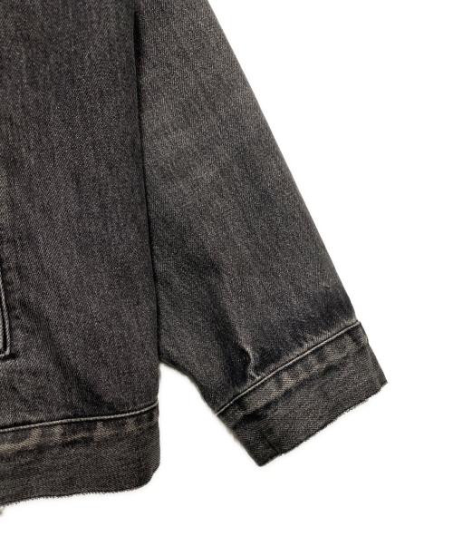 BALENCIAGA（バレンシアガ）BALENCIAGA (バレンシアガ) アシンメトリーデニムジャケット グレー サイズ:40の古着・服飾アイテム