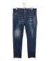 DSQUARED2（ディースクエアード）の古着「Slim Denim Pants With Rhinestones」｜ネイビー