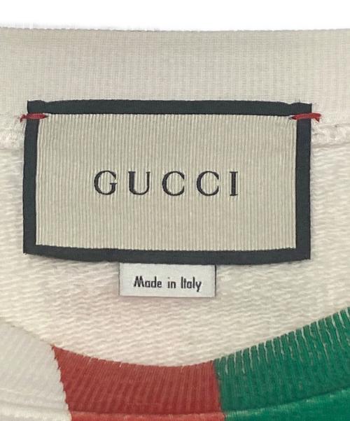 GUCCI（グッチ）GUCCI (グッチ) FAKE NOT Sweat アイボリー サイズ:Sの古着・服飾アイテム