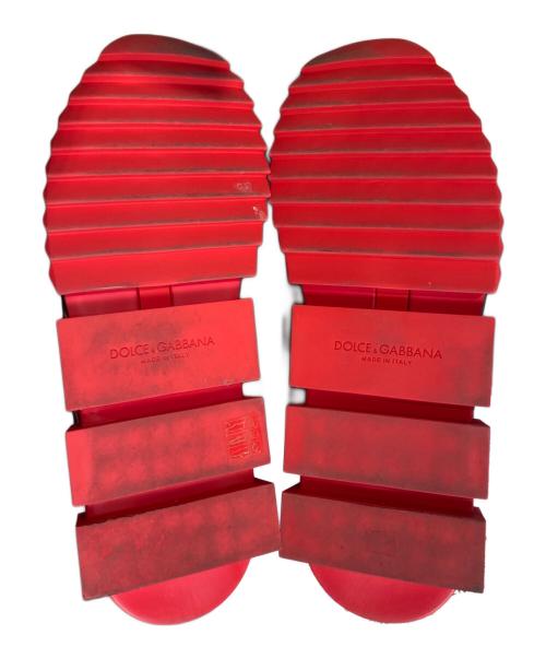 DOLCE & GABBANA（ドルチェ＆ガッバーナ）DOLCE & GABBANA (ドルチェ＆ガッバーナ) ラインストーンスニーカー レッド サイズ:SIZE 45の古着・服飾アイテム