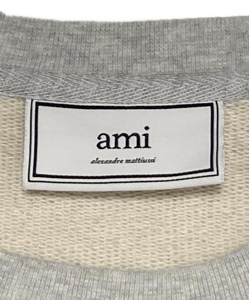ami（アミ）ami (アミ) クルーネックスウェット グレー サイズ:Sの古着・服飾アイテム