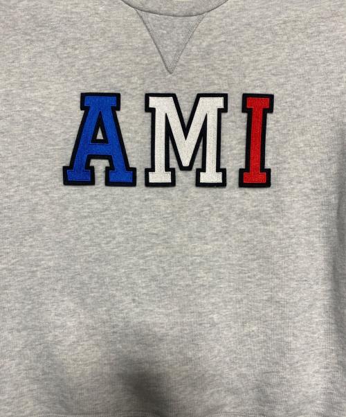 ami（アミ）ami (アミ) クルーネックスウェット グレー サイズ:Sの古着・服飾アイテム