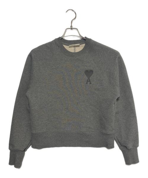 ami（アミ）ami (アミ) クルーネックスウェット グレー サイズ:XSの古着・服飾アイテム