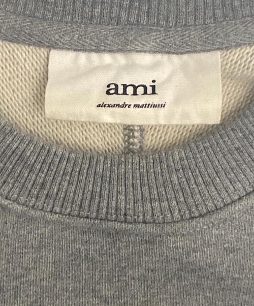 ami（アミ）ami (アミ) クルーネックスウェット グレー サイズ:XSの古着・服飾アイテム