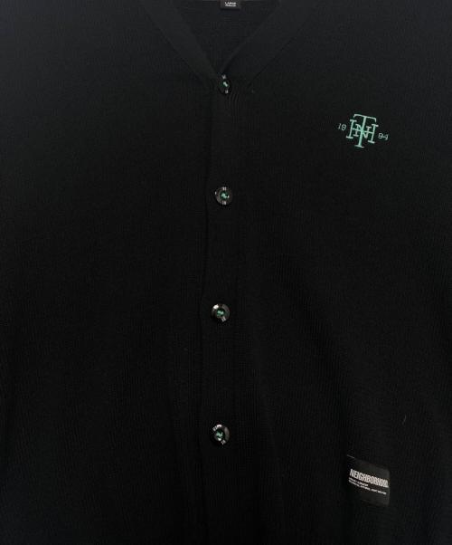 NEIGHBORHOOD（ネイバーフッド）NEIGHBORHOOD (ネイバーフッド) PLAIN CARDIGAN ブラック サイズ:Lの古着・服飾アイテム