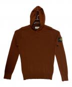 STONE ISLANDストーンアイランド）の古着「ニットパーカー」｜ブラウン