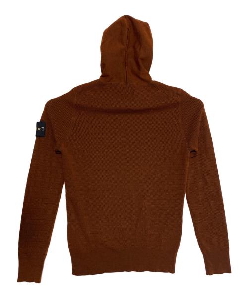 STONE ISLAND（ストーンアイランド）STONE ISLAND (ストーンアイランド) ニットパーカー ブラウン サイズ:Sの古着・服飾アイテム