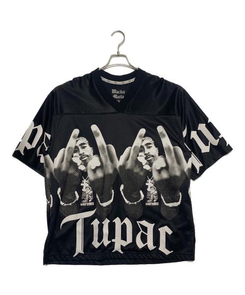 WACKO MARIA（ワコマリア）WACKO MARIA (ワコマリア) 2PAC (2パック) FOOTBALL JERSEY ブラック サイズ:Lの古着・服飾アイテム