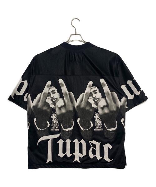 WACKO MARIA（ワコマリア）WACKO MARIA (ワコマリア) 2PAC (2パック) FOOTBALL JERSEY ブラック サイズ:Lの古着・服飾アイテム