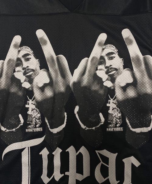 WACKO MARIA（ワコマリア）WACKO MARIA (ワコマリア) 2PAC (2パック) FOOTBALL JERSEY ブラック サイズ:Lの古着・服飾アイテム