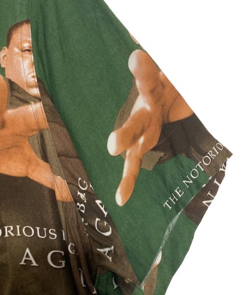WACKO MARIA（ワコマリア）WACKO MARIA (ワコマリア) THE NOTORIOUS B.I.G (ノトーリアス) HAWAIIAN SHIRT S/S グリーン サイズ:Mの古着・服飾アイテム