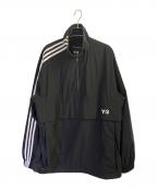 Y-3ワイスリー）の古着「ナイロンハーフジップジャケット」｜ブラック