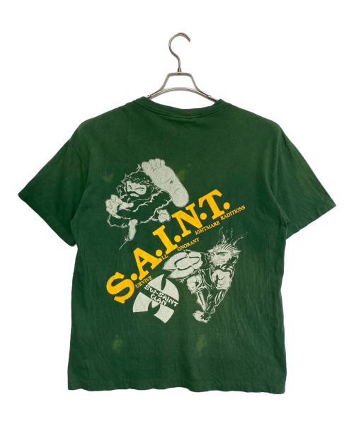 SAINT MICHAEL（セントマイケル）SAINT MICHAEL (セントマイケル) 24SS TEE SAINT CLAN グリーン サイズ:XLの古着・服飾アイテム