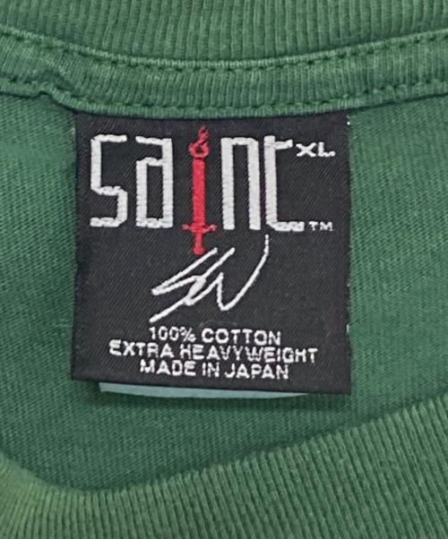SAINT MICHAEL（セントマイケル）SAINT MICHAEL (セントマイケル) 24SS TEE SAINT CLAN グリーン サイズ:XLの古着・服飾アイテム