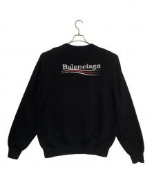 BALENCIAGA（バレンシアガ）の古着「23AW Political Campaign Logo Cotton Sweater」｜ブラック