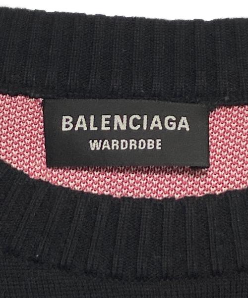 BALENCIAGA（バレンシアガ）BALENCIAGA (バレンシアガ) 23AW Political Campaign Logo Cotton Sweater ブラック サイズ:Mの古着・服飾アイテム