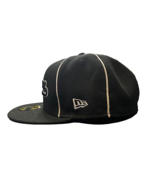SUPREME（シュプリーム）SUPREME (シュプリーム) New Era (ニューエラ) 59FIFTY/Piping Script Logo ( フィフティーナイン フィフティー パイピング スクリプト ロゴ ) ブラック サイズ:7 3/4の古着・服飾アイテム