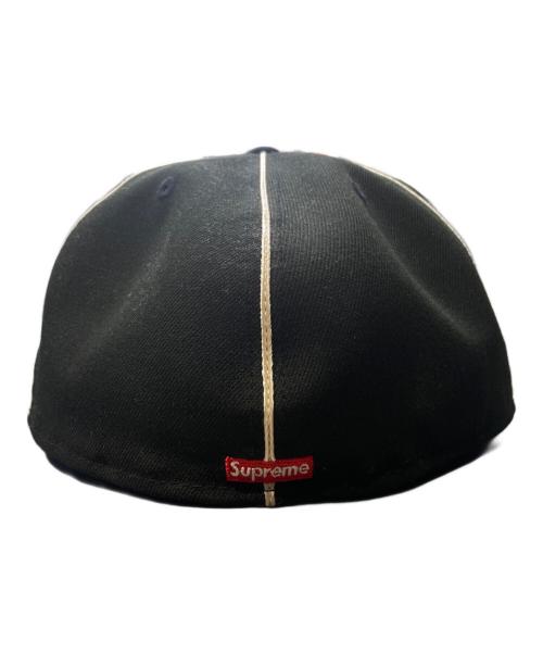 SUPREME（シュプリーム）SUPREME (シュプリーム) New Era (ニューエラ) 59FIFTY/Piping Script Logo ( フィフティーナイン フィフティー パイピング スクリプト ロゴ ) ブラック サイズ:7 3/4の古着・服飾アイテム