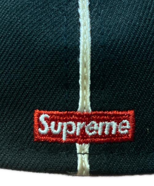 SUPREME（シュプリーム）SUPREME (シュプリーム) New Era (ニューエラ) 59FIFTY/Piping Script Logo ( フィフティーナイン フィフティー パイピング スクリプト ロゴ ) ブラック サイズ:7 3/4の古着・服飾アイテム