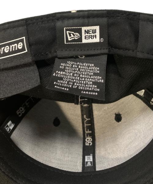 SUPREME（シュプリーム）SUPREME (シュプリーム) New Era (ニューエラ) 59FIFTY/Piping Script Logo ( フィフティーナイン フィフティー パイピング スクリプト ロゴ ) ブラック サイズ:7 3/4の古着・服飾アイテム