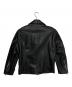 International Gallery BEAMS (インターナショナルギャラリービームス)) QUATTROCCHI / シープスキン ダブルライダースジャケットⅡ ブラック サイズ:50：24000円