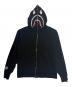 A BATHING APE（アベイシングエイプ）の古着「SHARK FULL ZIP HOODIE」｜ブラック
