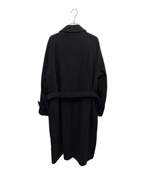 AURALEE（オーラリー）AURALEE (オーラリー) SUPER FINE WOOL MOSSER SOUTIEN COLLAR COAT ブラック サイズ:4の古着・服飾アイテム