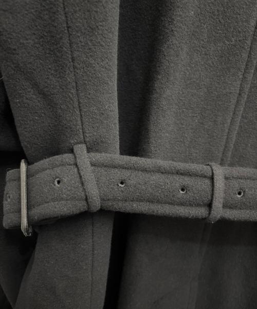 AURALEE（オーラリー）AURALEE (オーラリー) SUPER FINE WOOL MOSSER SOUTIEN COLLAR COAT ブラック サイズ:4の古着・服飾アイテム