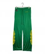 CHROME HEARTSクロムハーツ）の古着「Mesh Varsity Long Pants」｜グリーン×イエロー