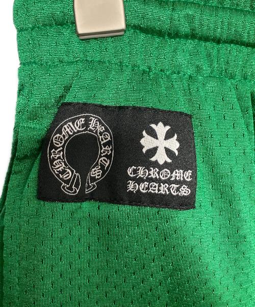 CHROME HEARTS（クロムハーツ）CHROME HEARTS (クロムハーツ) Mesh Varsity Long Pants グリーン×イエロー サイズ:Lの古着・服飾アイテム