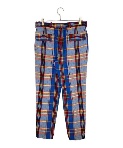 LOUIS VUITTON（ルイ ヴィトン）LOUIS VUITTON (ルイ ヴィトン) Cigarette-style long pants with beaded snake patch マルチカラー サイズ:38の古着・服飾アイテム