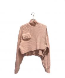 FENDI（フェンディ）の古着「レイヤードニット」｜ピンク