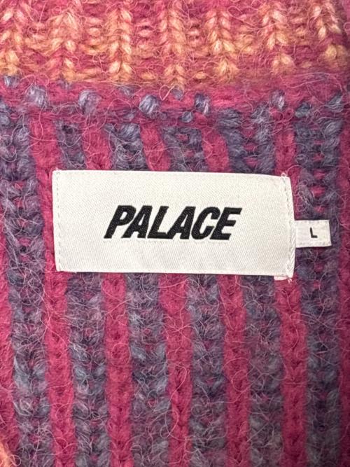 PALACE（パレス）PALACE (パレス) DOUBLE VISION KNIT ピンク サイズ:Lの古着・服飾アイテム