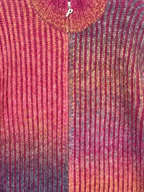 PALACE（パレス）PALACE (パレス) DOUBLE VISION KNIT ピンク サイズ:Lの古着・服飾アイテム