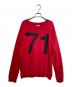Palm Angels（パーム エンジェルス）の古着「71 Sweat Shirt」｜レッド