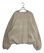 ALEXANDER WANGアレキサンダー・ワン）の古着「ALLOVER FLOCKING CREWNECK SWEATSHIRT」｜アイボリー