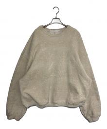 ALEXANDER WANG（アレキサンダー・ワン）の古着「ALLOVER FLOCKING CREWNECK SWEATSHIRT」｜アイボリー