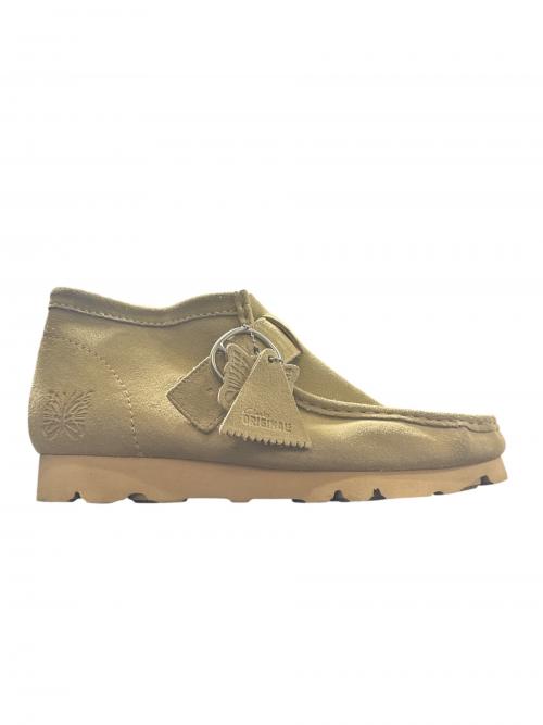 CLARKS ORIGINALS（クラークス オリジナルズ）Clarks Originals (クラークス オリジナルズ) Needles (ニードルズ) Wallabee BT-Peace Buckle カーキ サイズ:29の古着・服飾アイテム