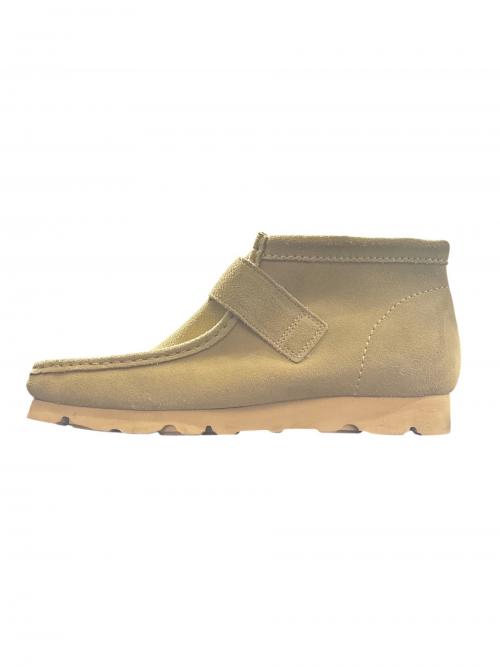 CLARKS ORIGINALS（クラークス オリジナルズ）Clarks Originals (クラークス オリジナルズ) Needles (ニードルズ) Wallabee BT-Peace Buckle カーキ サイズ:29の古着・服飾アイテム