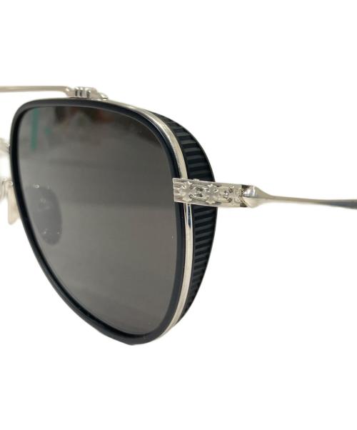 CHROME HEARTS（クロムハーツ）CHROME HEARTS (クロムハーツ) Whisker Biscuit サングラス シルバー×ブラックの古着・服飾アイテム