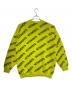 VETEMENTS (ヴェトモン) Neon sweater with logo knit イエロー サイズ:XS：28000円