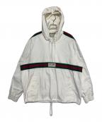GUCCIグッチ）の古着「ハーフジップアノラックジャケット」｜ホワイト
