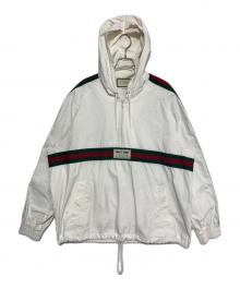 GUCCI（グッチ）の古着「ハーフジップアノラックジャケット」｜ホワイト