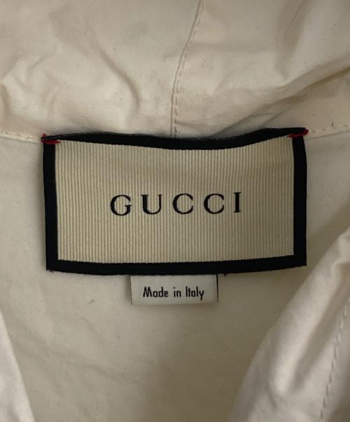 GUCCI（グッチ）GUCCI (グッチ) ハーフジップアノラックジャケット ホワイト サイズ:50の古着・服飾アイテム