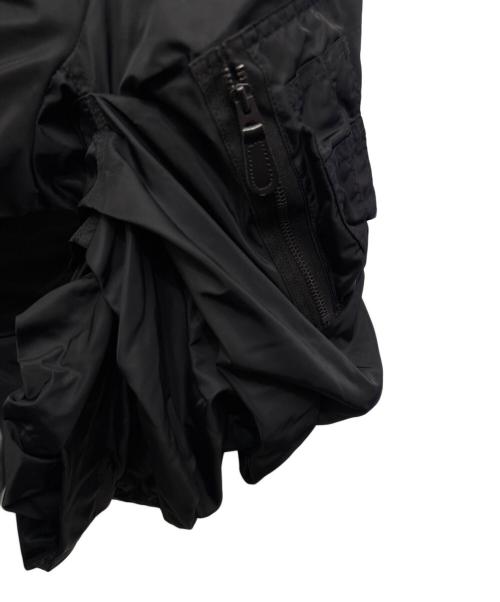 JUNYA WATANABE（ジュンヤワタナベ）JUNYA WATANABE (ジュンヤワタナベ) Fold Down Collar Puffer Jacket ブラック サイズ:Mの古着・服飾アイテム