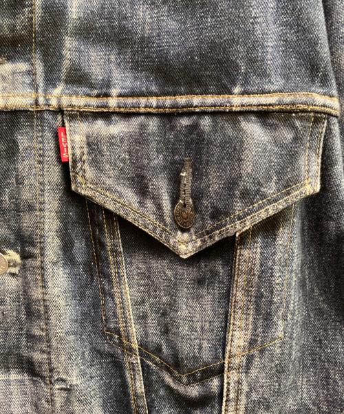 JUNYA WATANABE MAN（ジュンヤワタナベマン）JUNYA WATANABE MAN (ジュンヤワタナベマン) LEVI'S (リーバイス) BerBerJin (ベンベルジン) 綿ツイルインクジェットプリントデニムジャケット ブルー サイズ:Mの古着・服飾アイテム