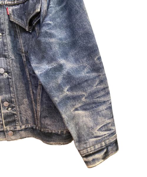 JUNYA WATANABE MAN（ジュンヤワタナベマン）JUNYA WATANABE MAN (ジュンヤワタナベマン) LEVI'S (リーバイス) BerBerJin (ベンベルジン) 綿ツイルインクジェットプリントデニムジャケット ブルー サイズ:Mの古着・服飾アイテム