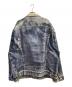 JUNYA WATANABE MAN (ジュンヤワタナベマン) LEVI'S (リーバイス) BerBerJin (ベンベルジン) 綿ツイルインクジェットプリントデニムジャケット ブルー サイズ:M：52000円