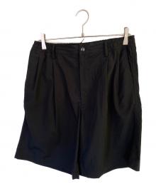 N.HOOLYWOOD（エヌ ハリウッド）の古着「TUCK HALF PANTS」｜ブラック