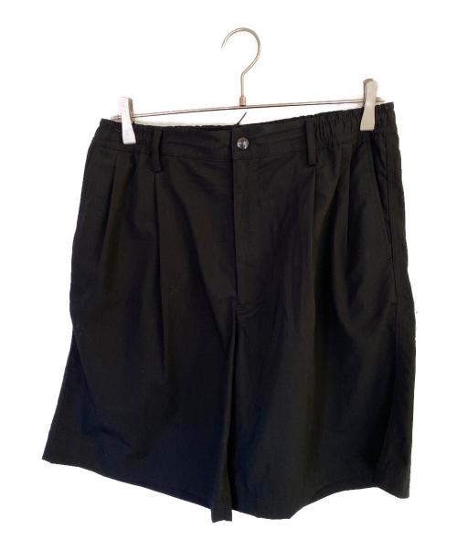 N.HOOLYWOOD（エヌ ハリウッド）N.HOOLYWOOD (エヌ ハリウッド) TUCK HALF PANTS ブラック サイズ:40の古着・服飾アイテム